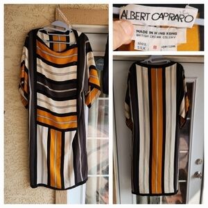 Vintage Silk Albert Capraro Dress -‎ 1970